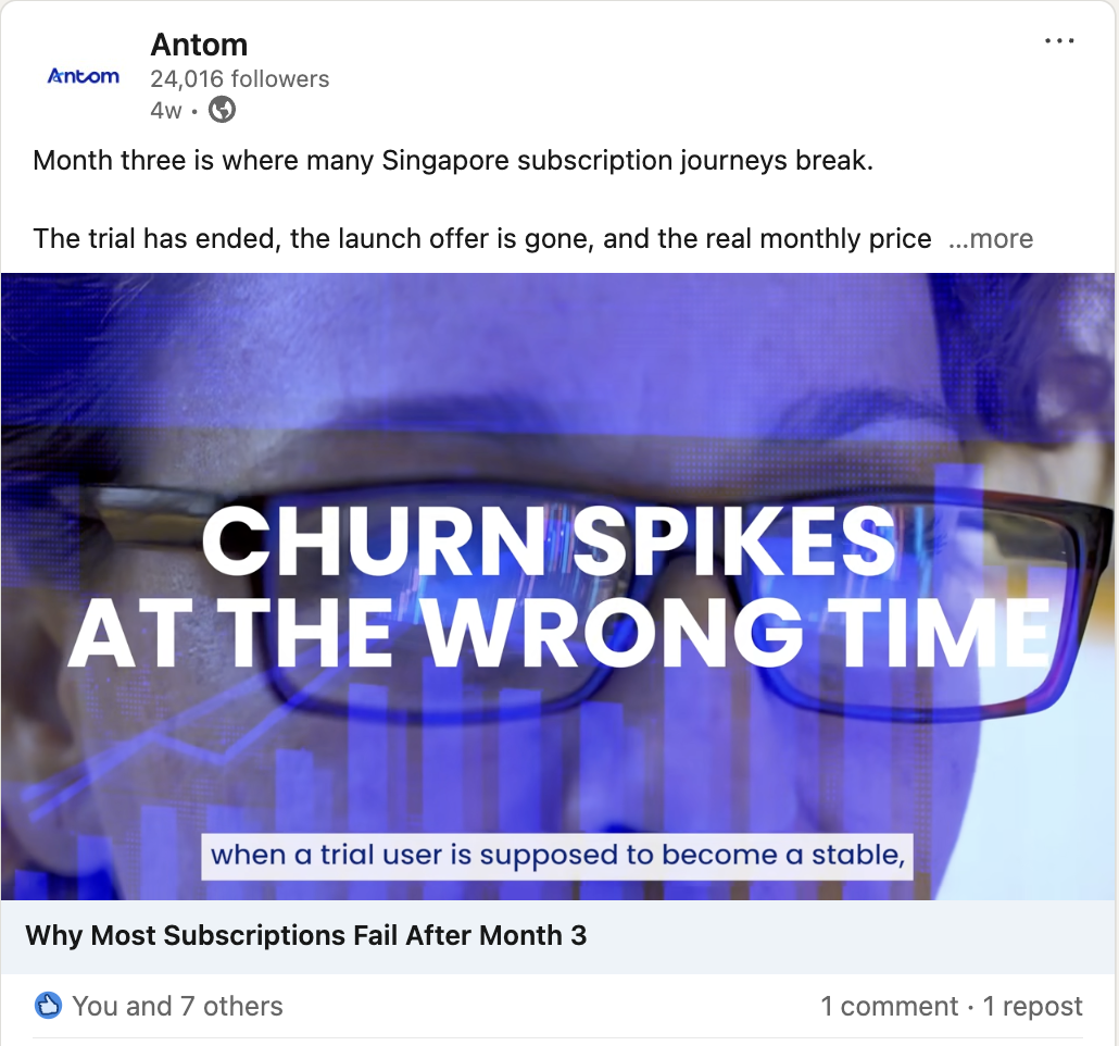 Antom LinkedIn content