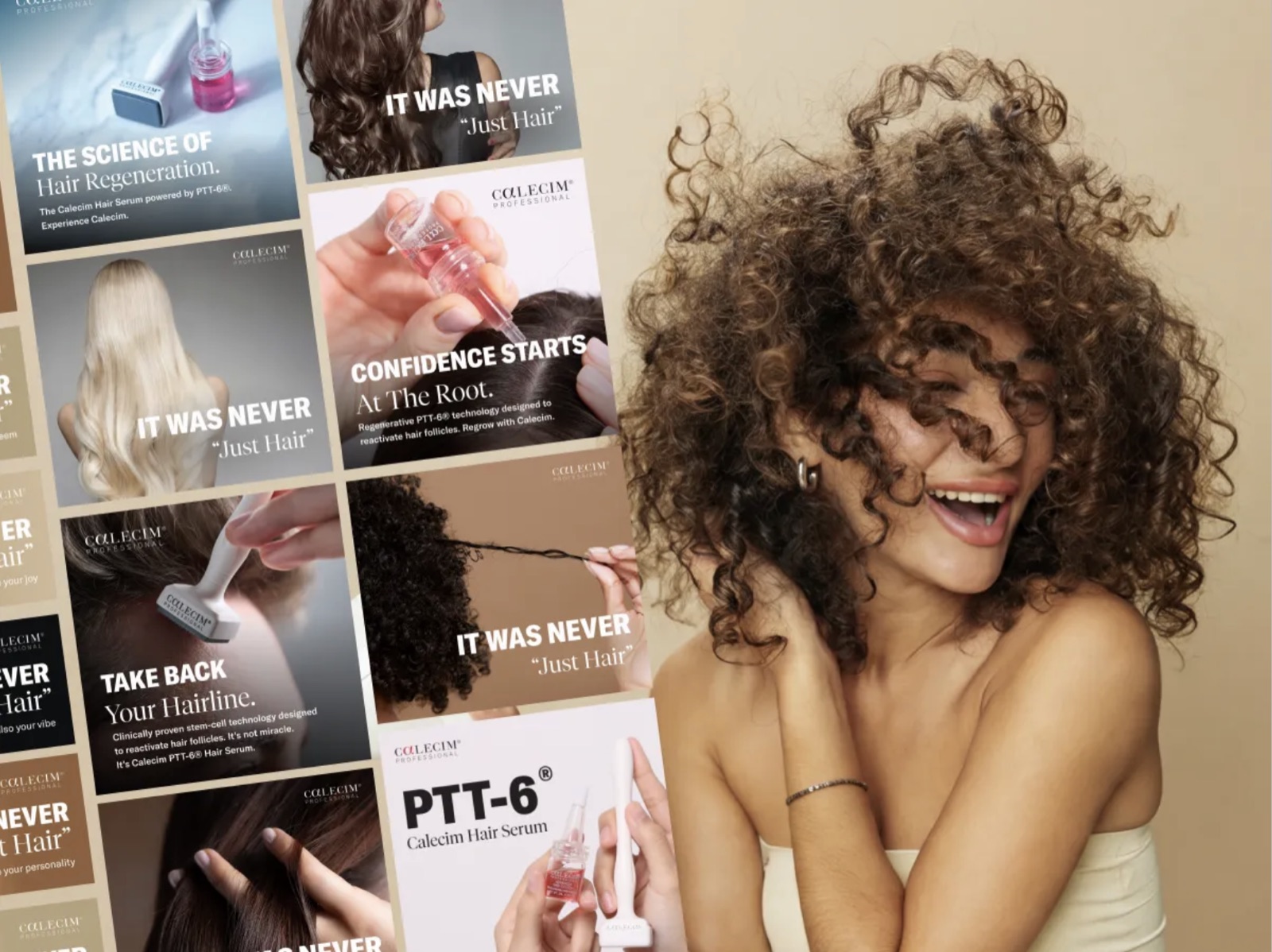 Calecim Professional. Multiple ad creative variants